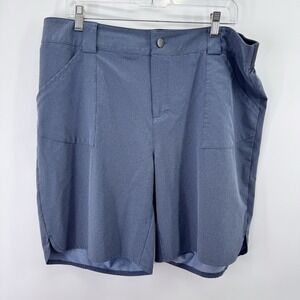 Flylow Shorts Men XL Blue Chino Stretch Casual Performance Golf 9" Inseam Resort